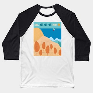 Hill, beach and sky Baseball T-Shirt